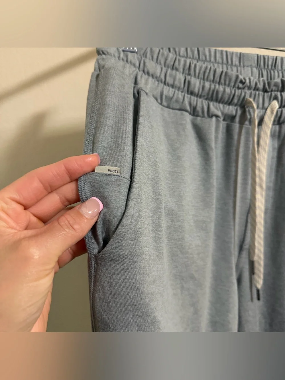 Vuori Men's Ponto Performance Pant Steel Blue Gray Knit Lounge Jogger Size M